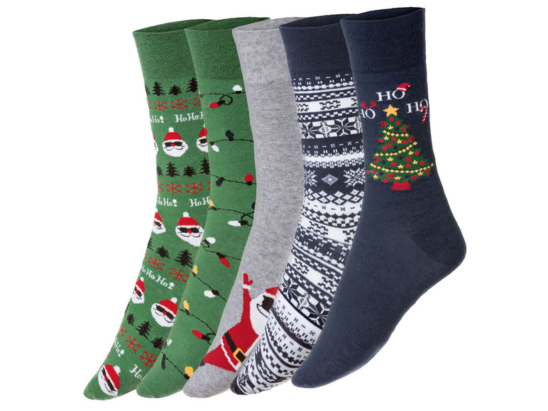 Prejsť na zobrazenie na celú obrazovku: LIVERGY® Pánske ponožky v darčekovom balení, 5 párov – obrázok 2