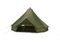 Zelený stan s kužeľovitým tvarom od Grand Canvas.