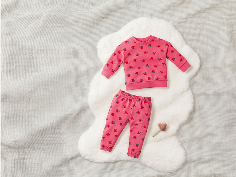 Prejsť na zobrazenie na celú obrazovku: lupilu® Dievčenská bavlnená súprava pre bábätká BIO, 2-dielna – obrázok 4