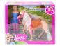 Súprava bábiky Barbie a koňa v krabici