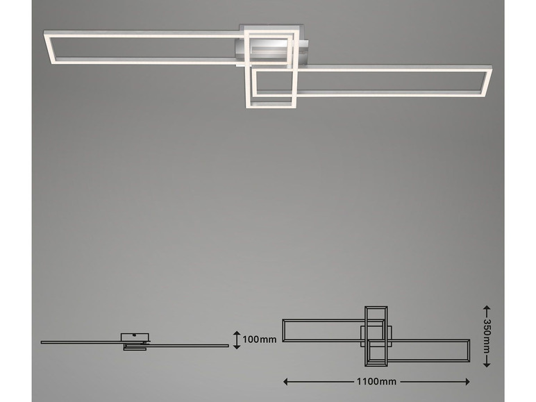 Prejsť na zobrazenie na celú obrazovku: Briloner LED dizajnové stropné svietidlo – obrázok 33