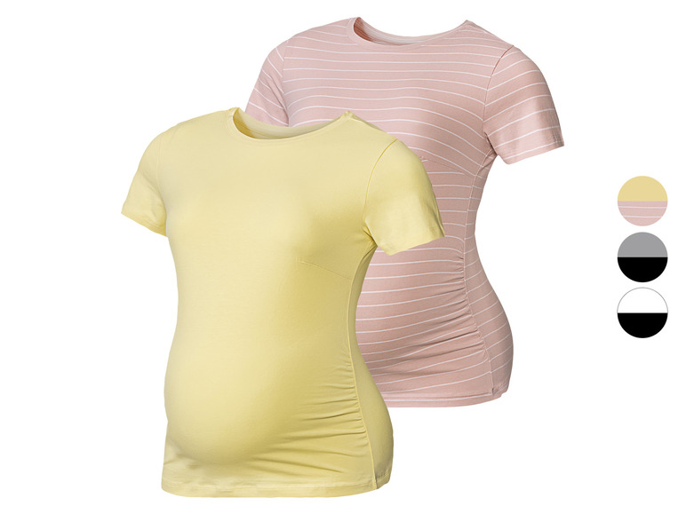 Prejsť na zobrazenie na celú obrazovku: esmara® Dámske tehotenské tričko, 2 kusy – obrázok 1