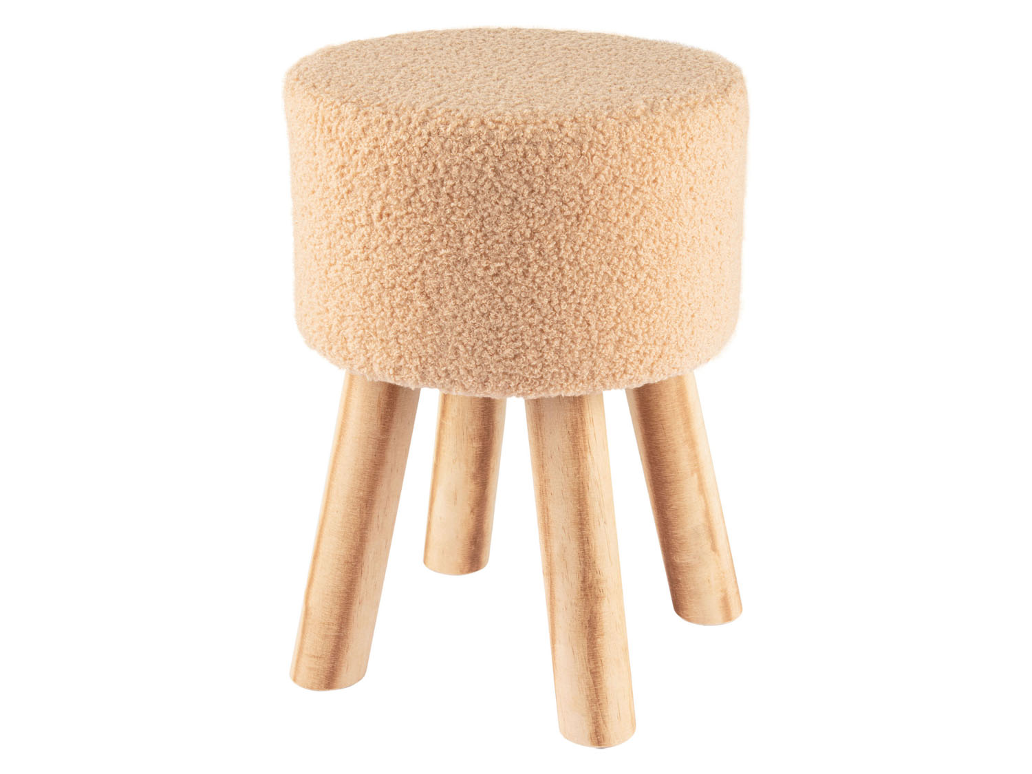 LIVARNO home Stolička s kožušinou (kožušinová stolička teddy look)