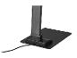 Čierna stolová lampa s nastaviteľným ramenom a nabíjacím káblom USB-C