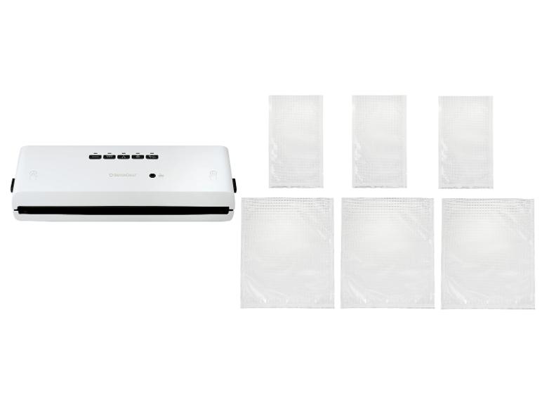 SILVERCREST® Vákuovačka SV 130 A1, biela + Fóliové vrecká, 15 x 25 cm, 150 kusov + Fóliové vrecká, 25 x 30 cm, 75 kusov