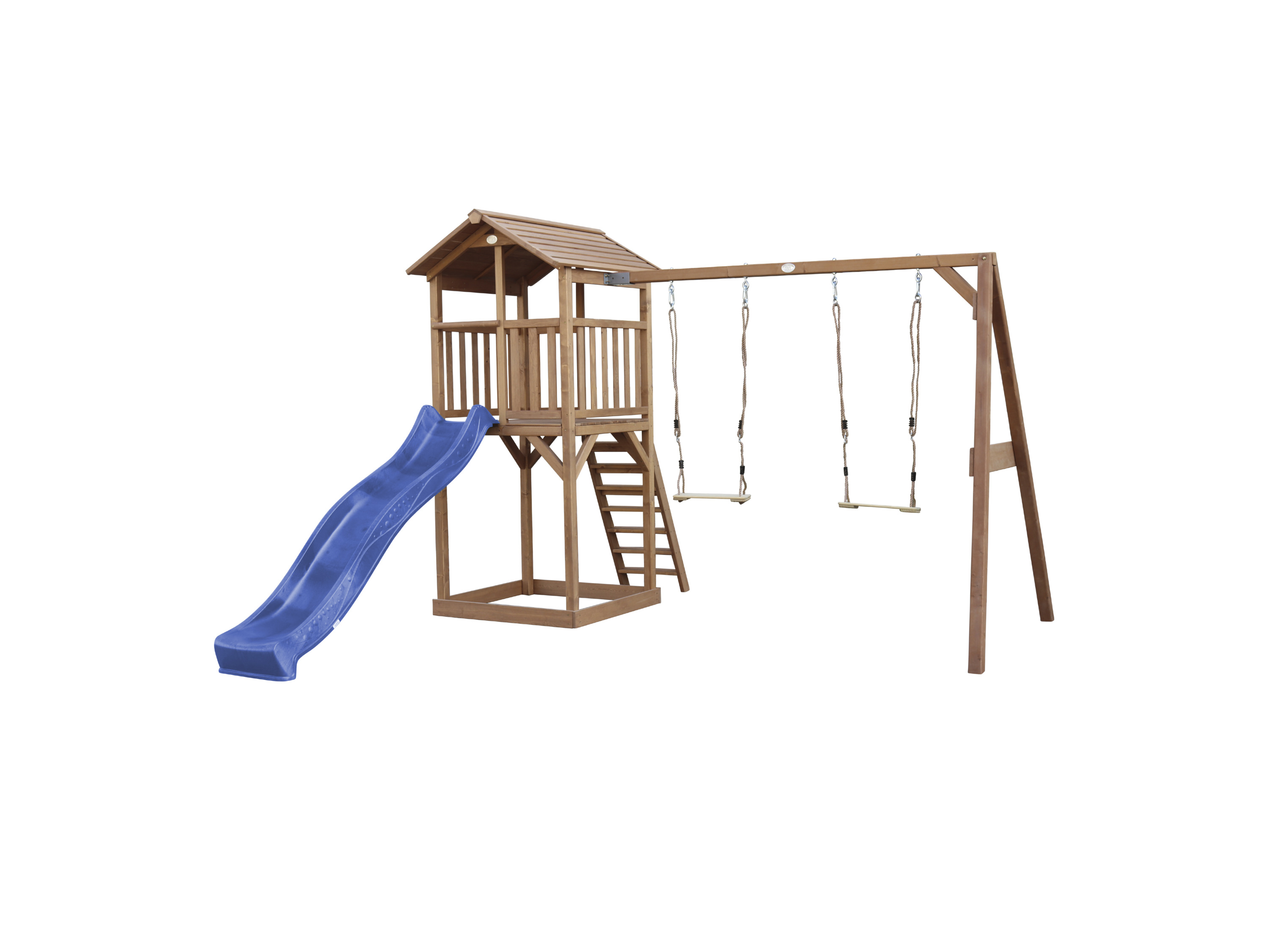 AXI Hracia veža s 2 hojdačkami Beach Tower (hnedá)