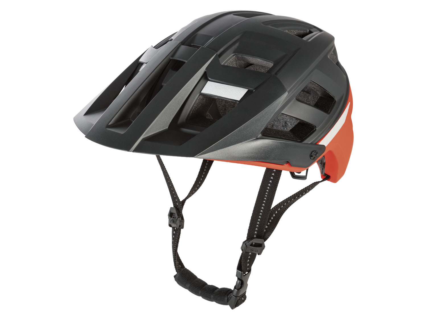 CRIVIT Cyklistická prilba (čierna/oranžová, M/L)