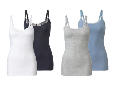 esmara® Dámsky bavlnený top na dojčenie, 2 kusy