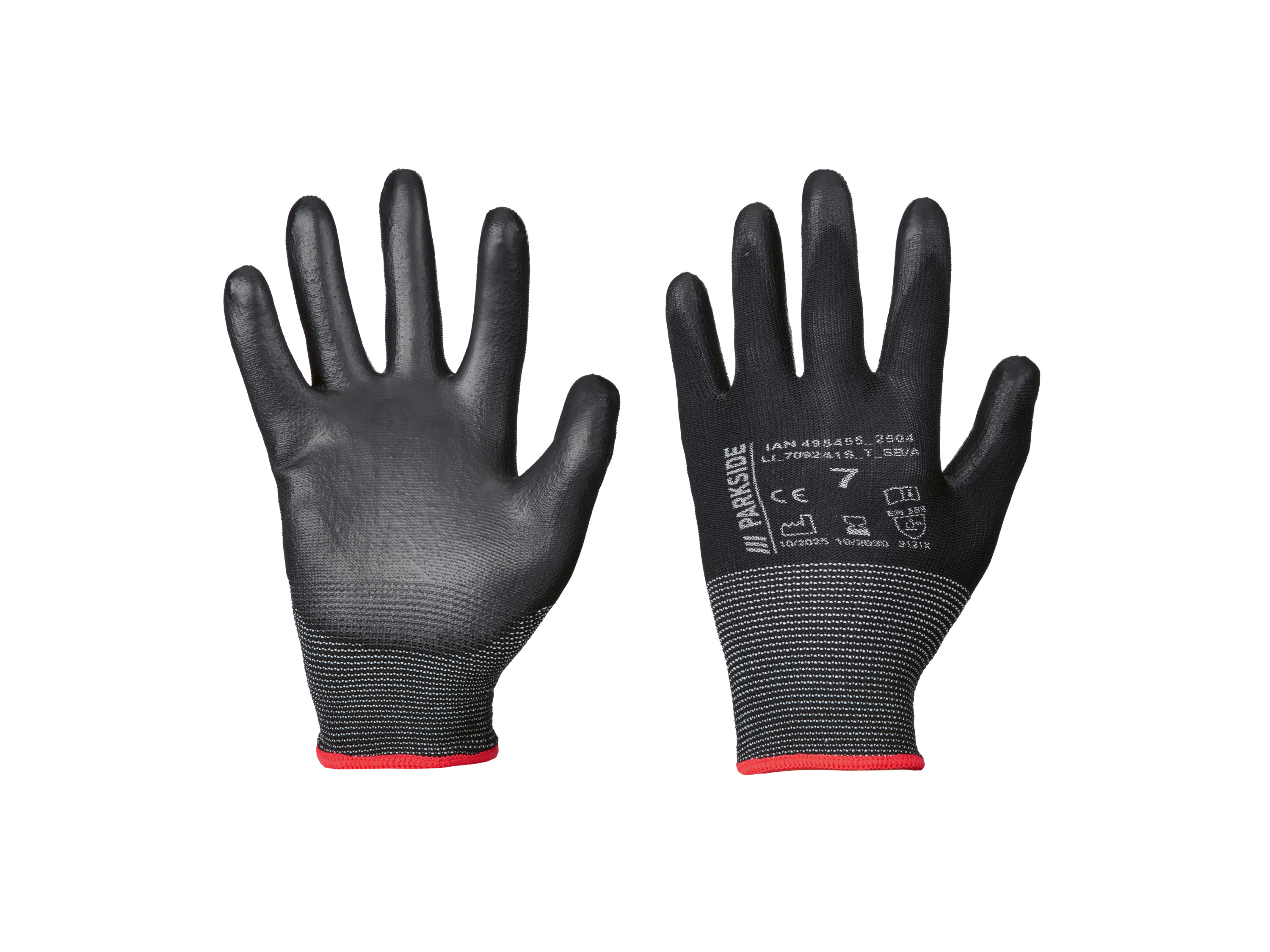 PARKSIDE®  Dámske/Pánske pracovné rukavice, 3 páry (Midi Flex, 7)