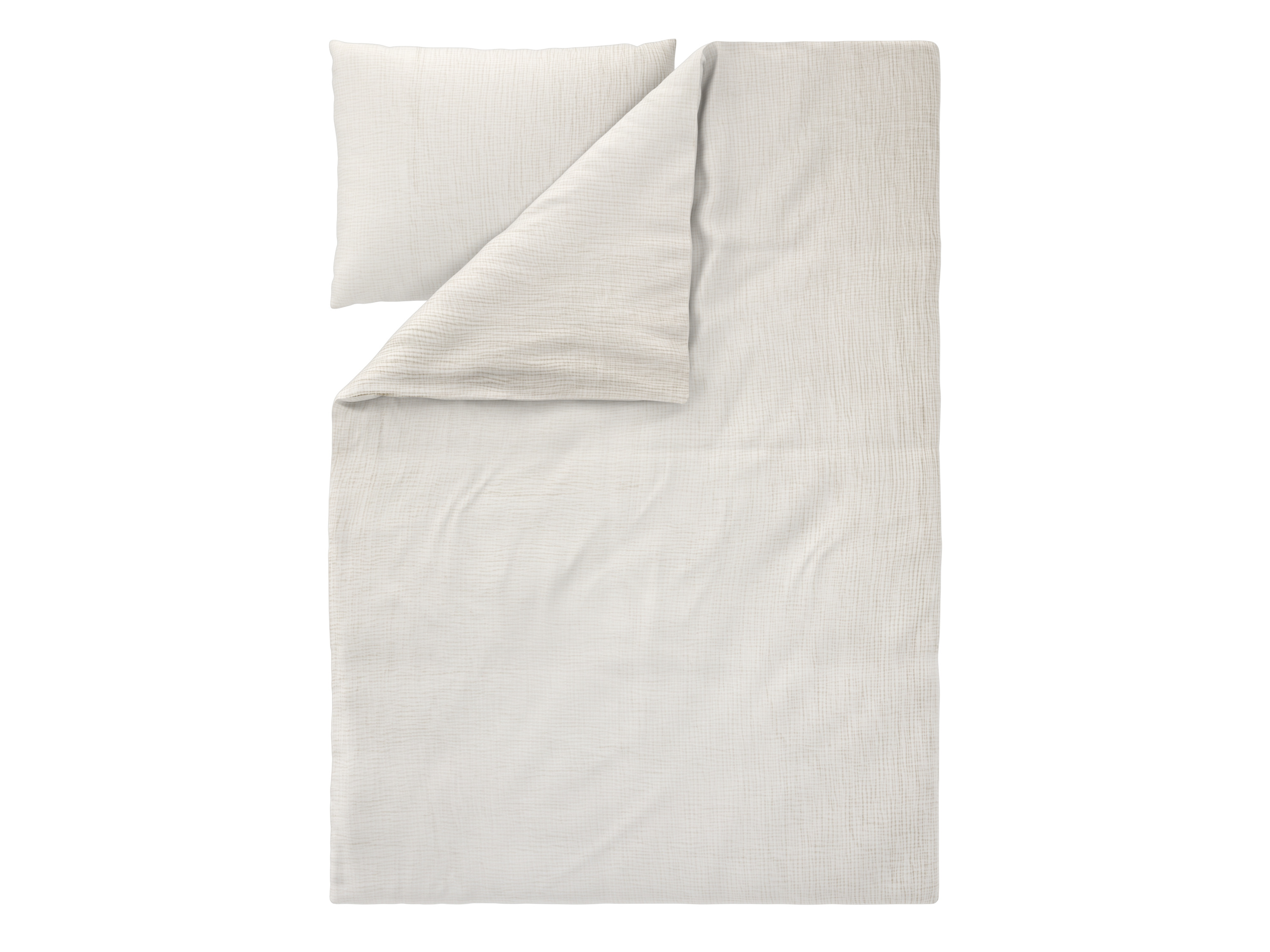 LIVARNO® Mušelínová posteľná bielizeň Premium, 140 x 200 cm (krémová)
