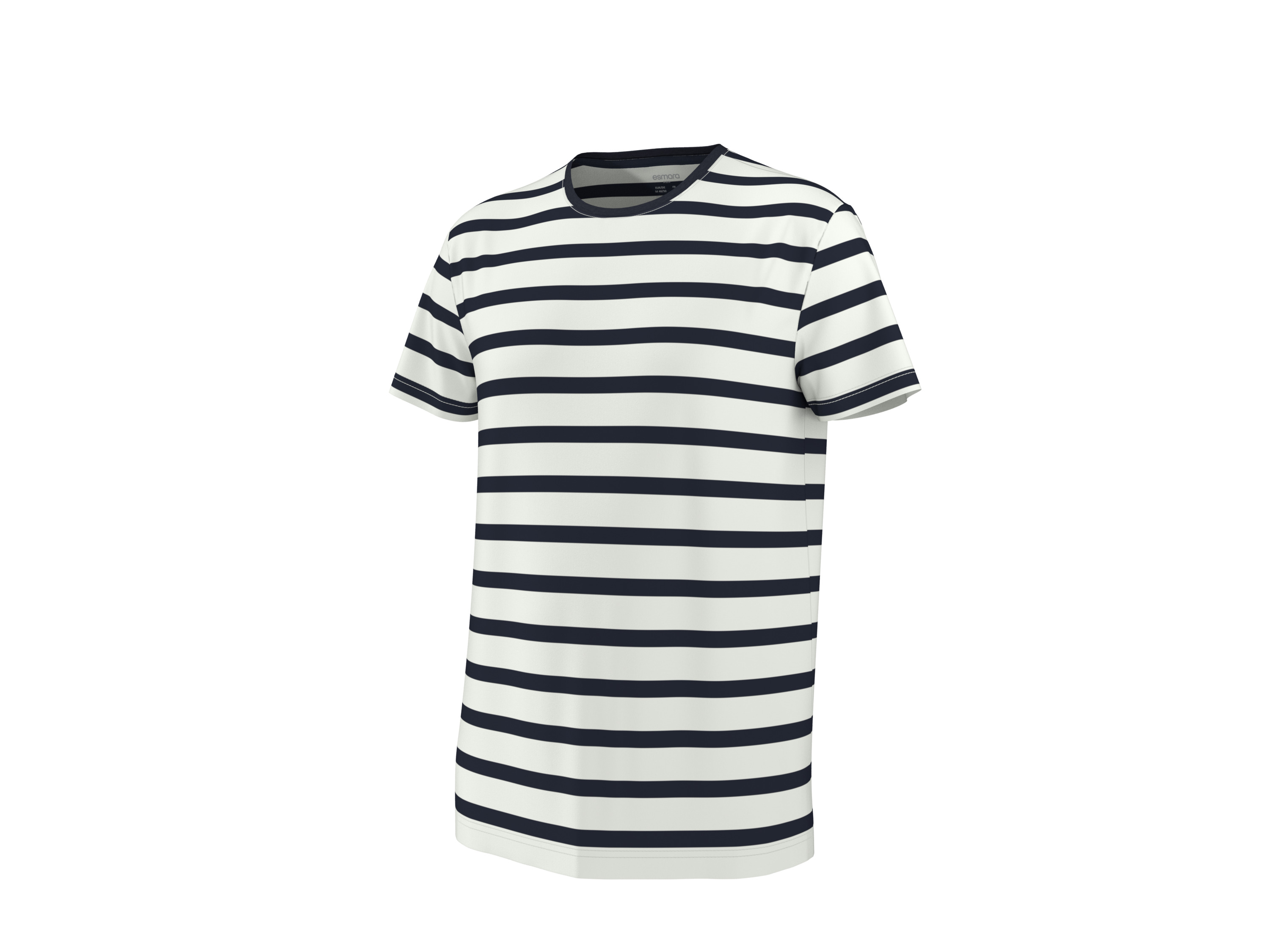 esmara Men Pánske tričko (navy modrá/biela, XL (56/58))