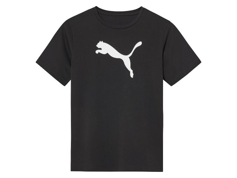Čierne tričko Puma s bielym logom.