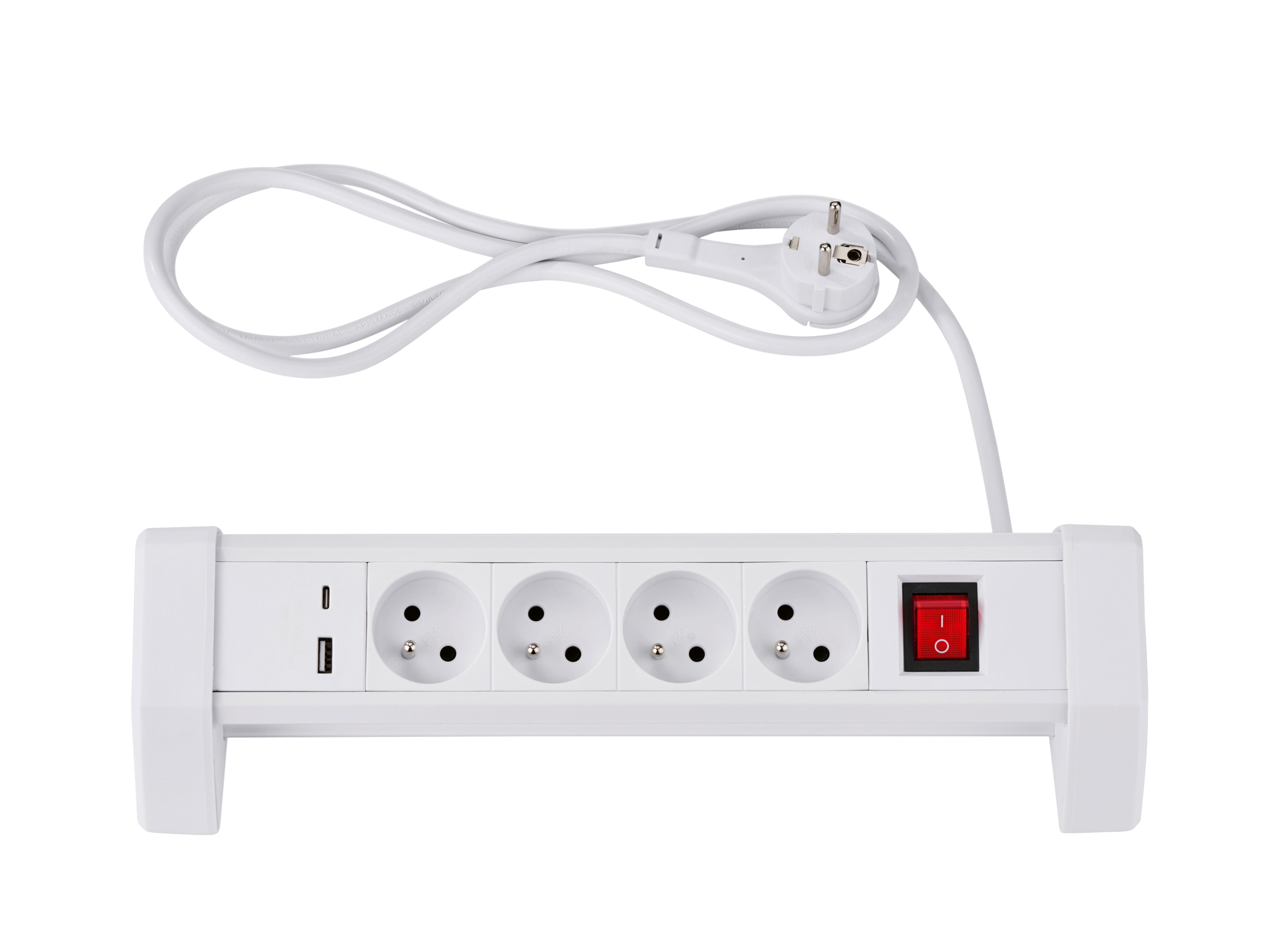 TRONIC® Zásuvková lišta (zásuvková lišta, biela)