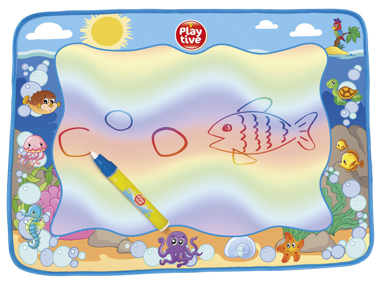 E-shop Playtive Maľovacia podložka s vodovou ceruzkou (podmorský svet)