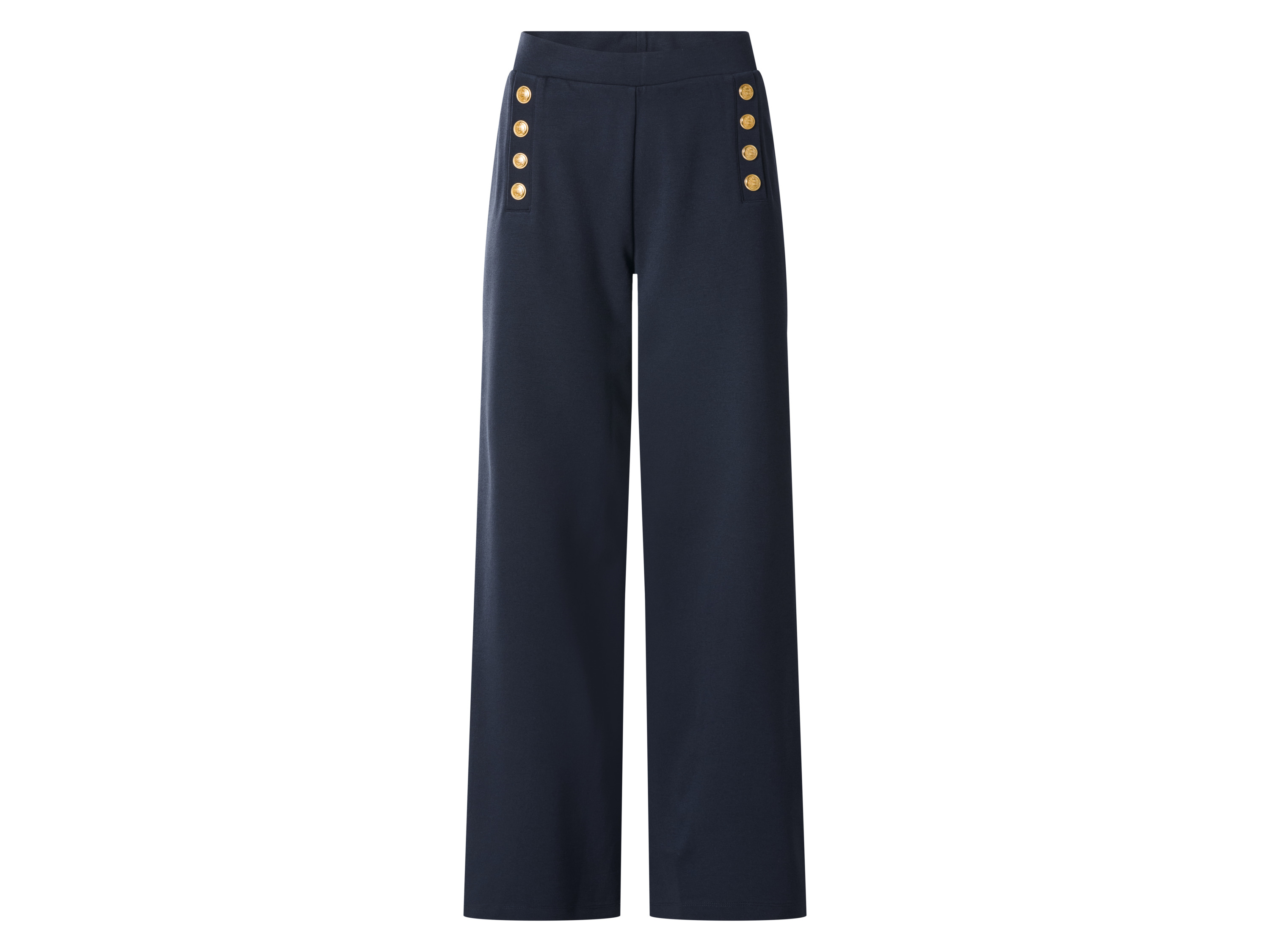 esmara® Dámske široké nohavice (navy modrá, S (36/38))