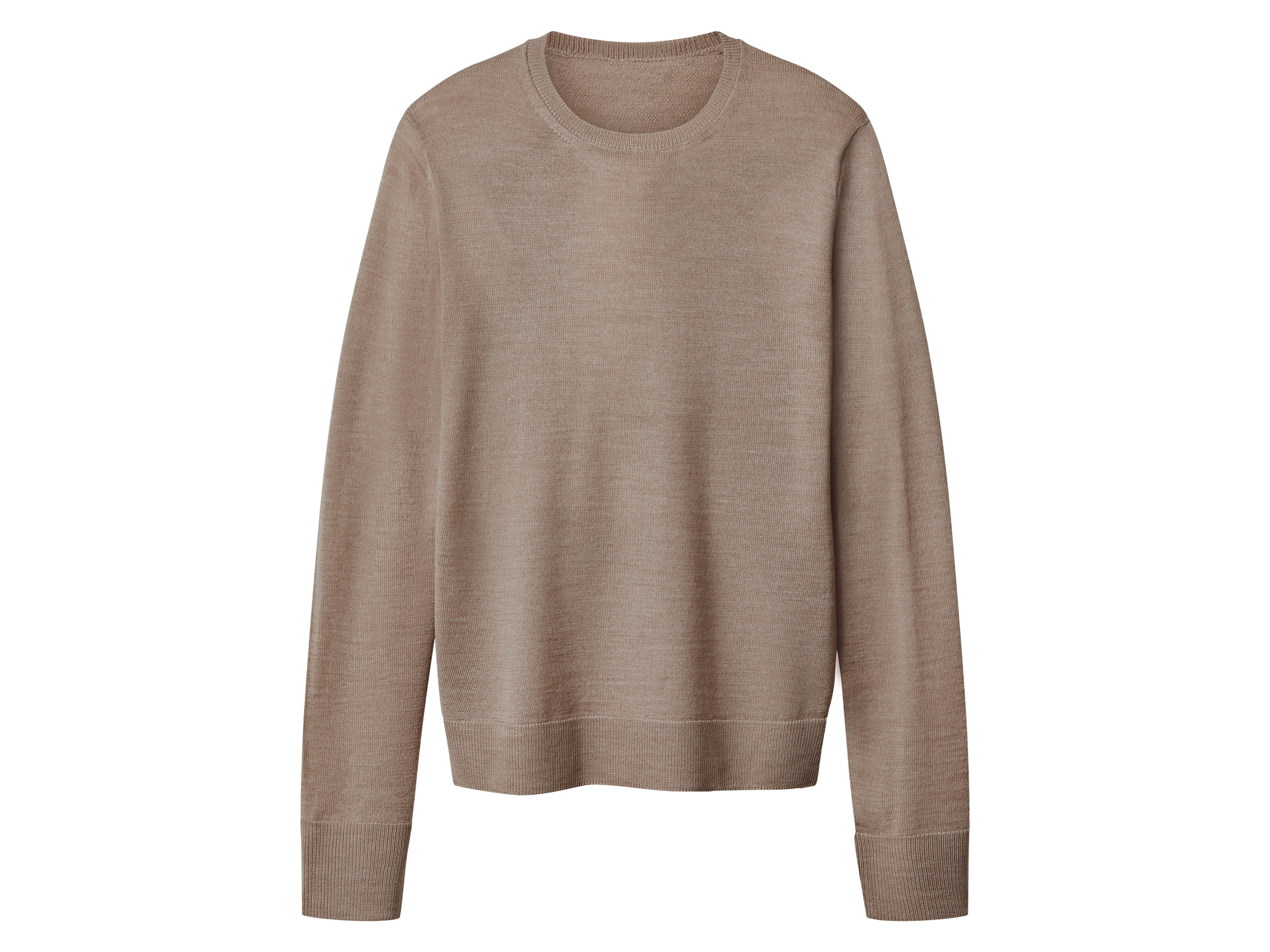 esmara® Dámsky merino pulóver Premium (béžová, L (44/46))