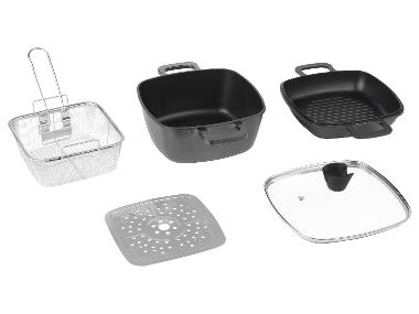 SILVERCREST® Multifunkčná súprava z hliníkovej zliatiny, 24 x 24 cm, 5-dielna