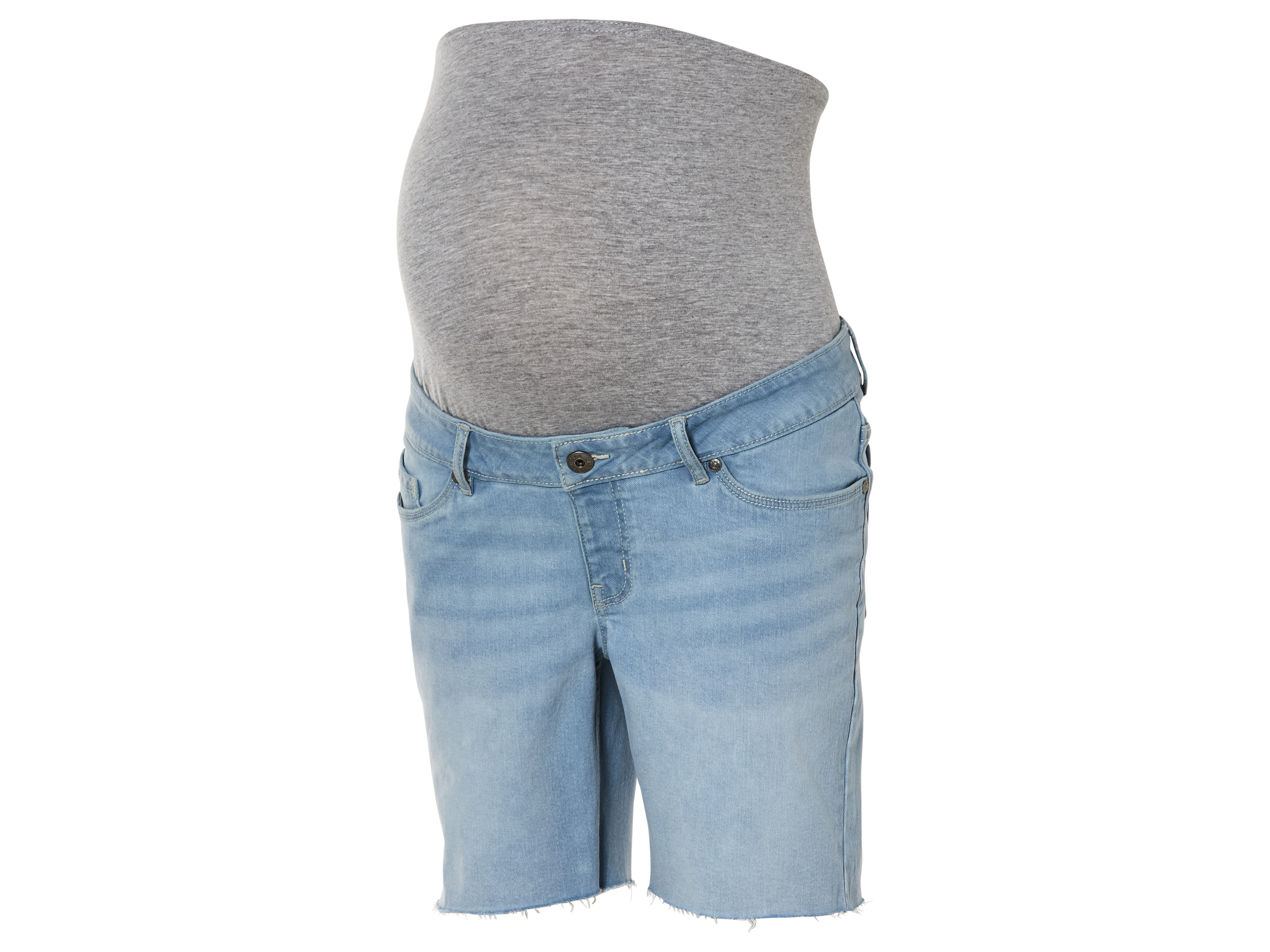 esmara® Dámske tehotenské rifľové šortky (bledomodrá, 44)