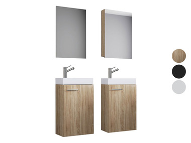 VCM Kúpeľňová skrinka s umývadlom a zrkadlom Slito