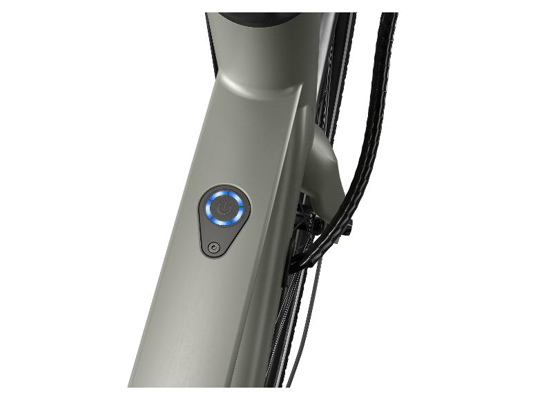 Crivit Mestský elektrobicykel s remeňovým pohonom Gates X.3 (olivovozelená)