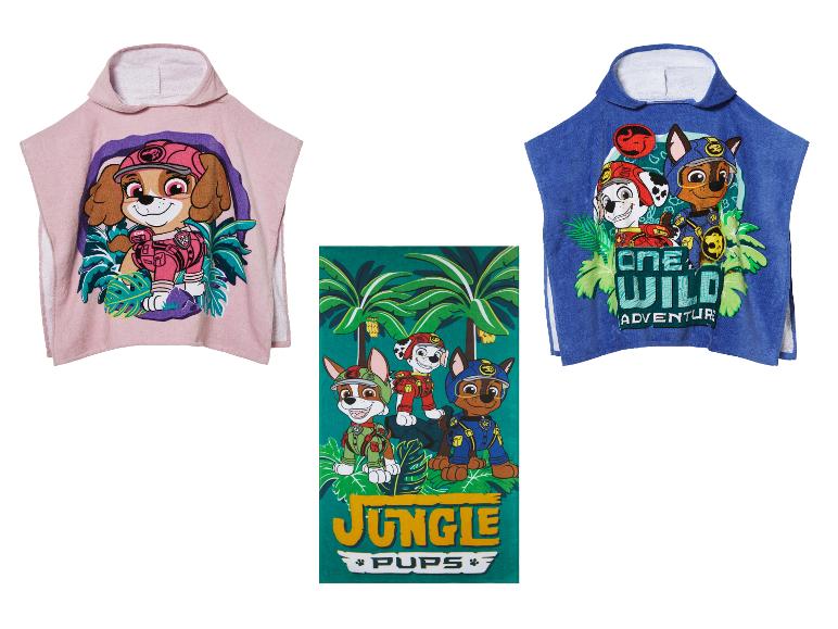 Kúpacie plášte Paw Patrol a osuška Jungle Pups.