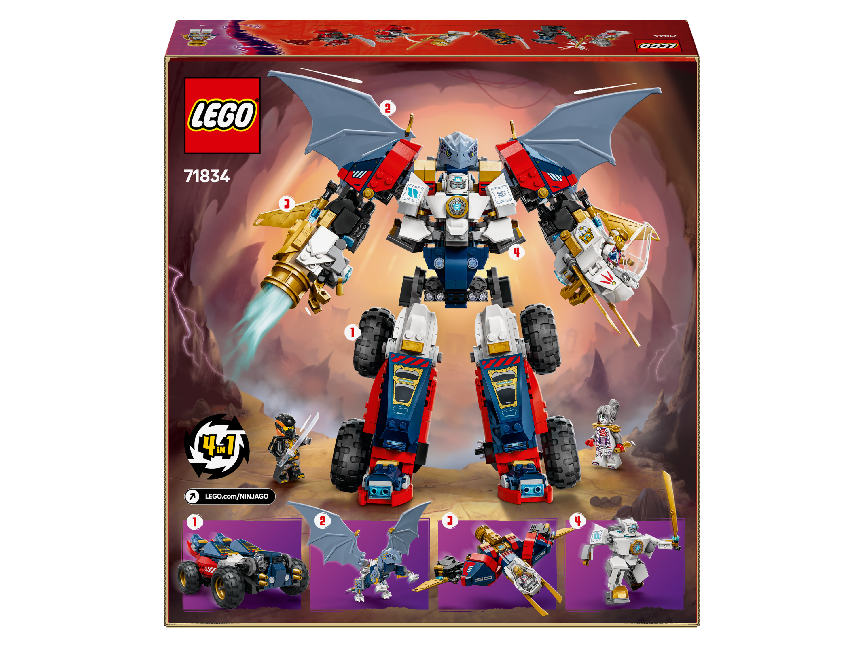 LEGO® NINJAGO 71834 Zaneov ultrakombo robot