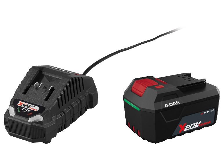 Nabíjačka a batéria PARKSIDE X 20V Team 4.0Ah