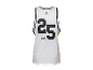 Biele basketbalové tričko Crivit s číslom 25.