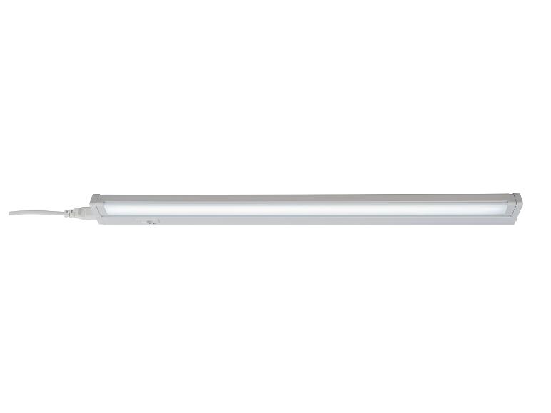 Biela lineárna LED lampa s káblom a vypínačom