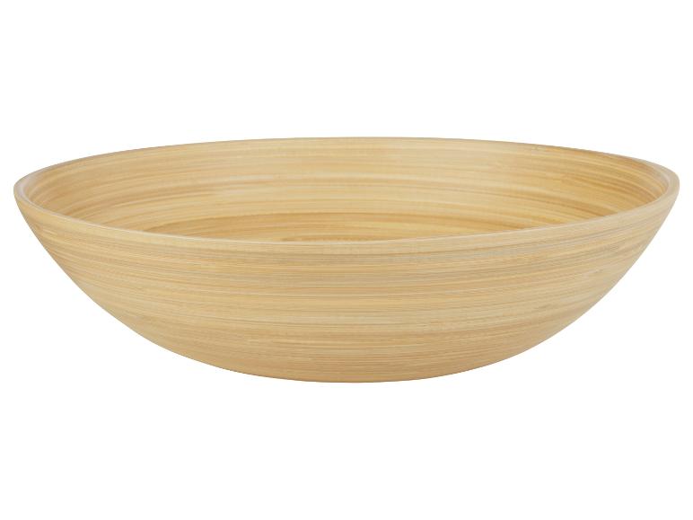 Veľká bambusová misa, minimalistický štýl.