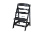 Čierna vysoká stolička Stokke Tripp Trapp.