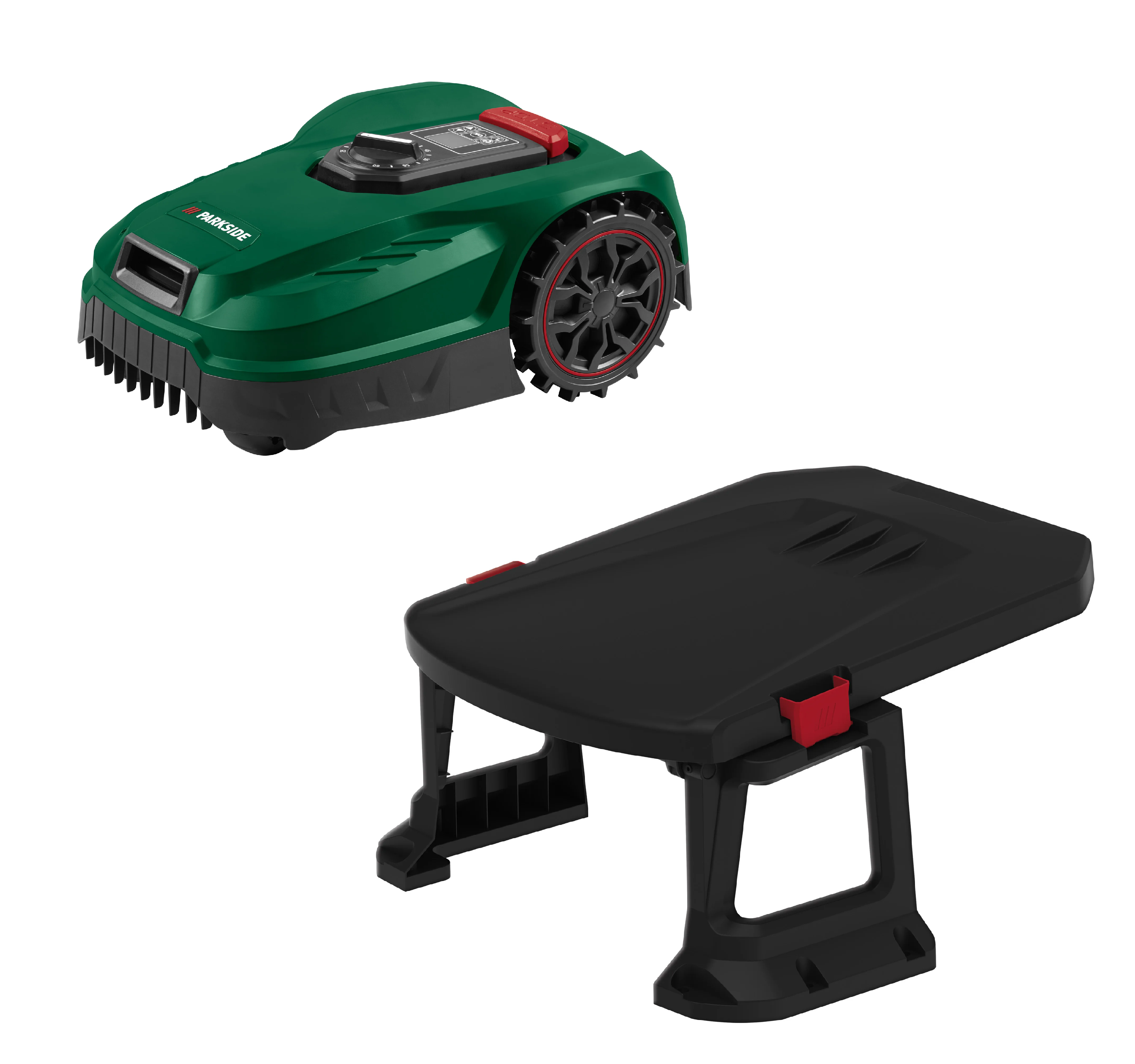 PARKSIDE® Robotická kosačka PAMRS 750 A1 Smart + Garáž pre robotickú kosačku PUMRG A1