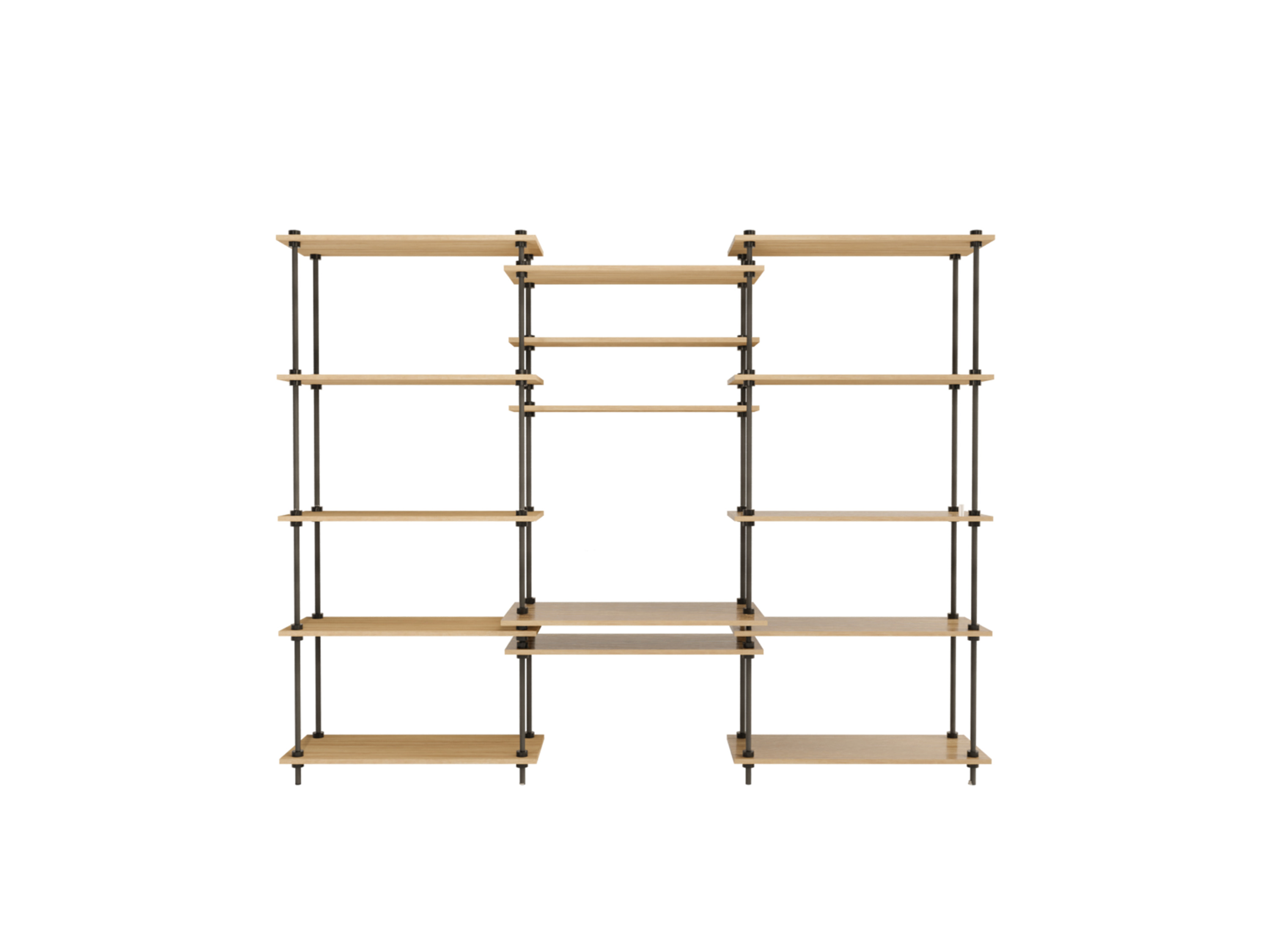 AR SHELVING Písací stôl s regálom DECO (185 x 235 x 35/52,5 cm)
