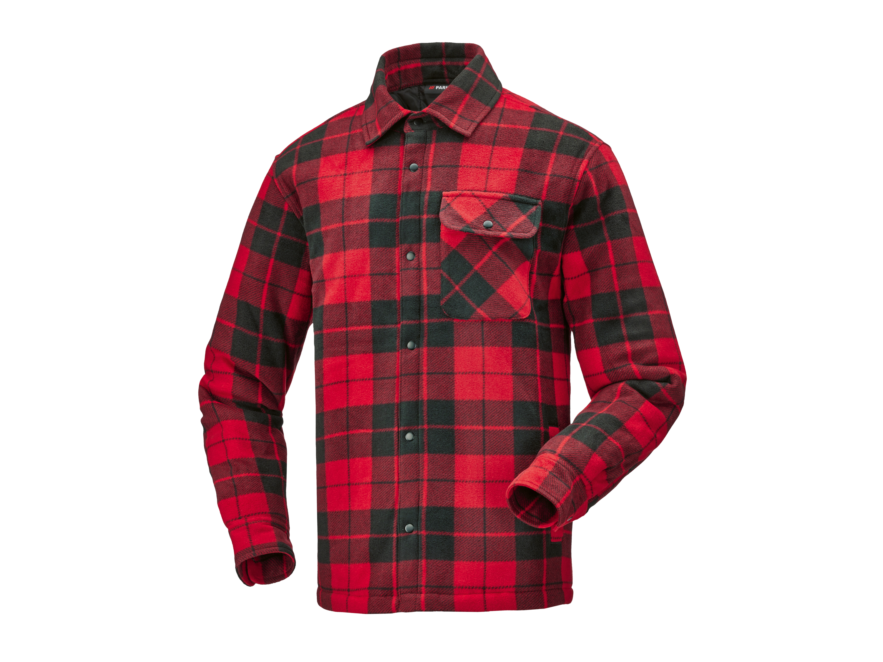 PARKSIDE® Pánska košeľová bunda (červená, XL (56/58))