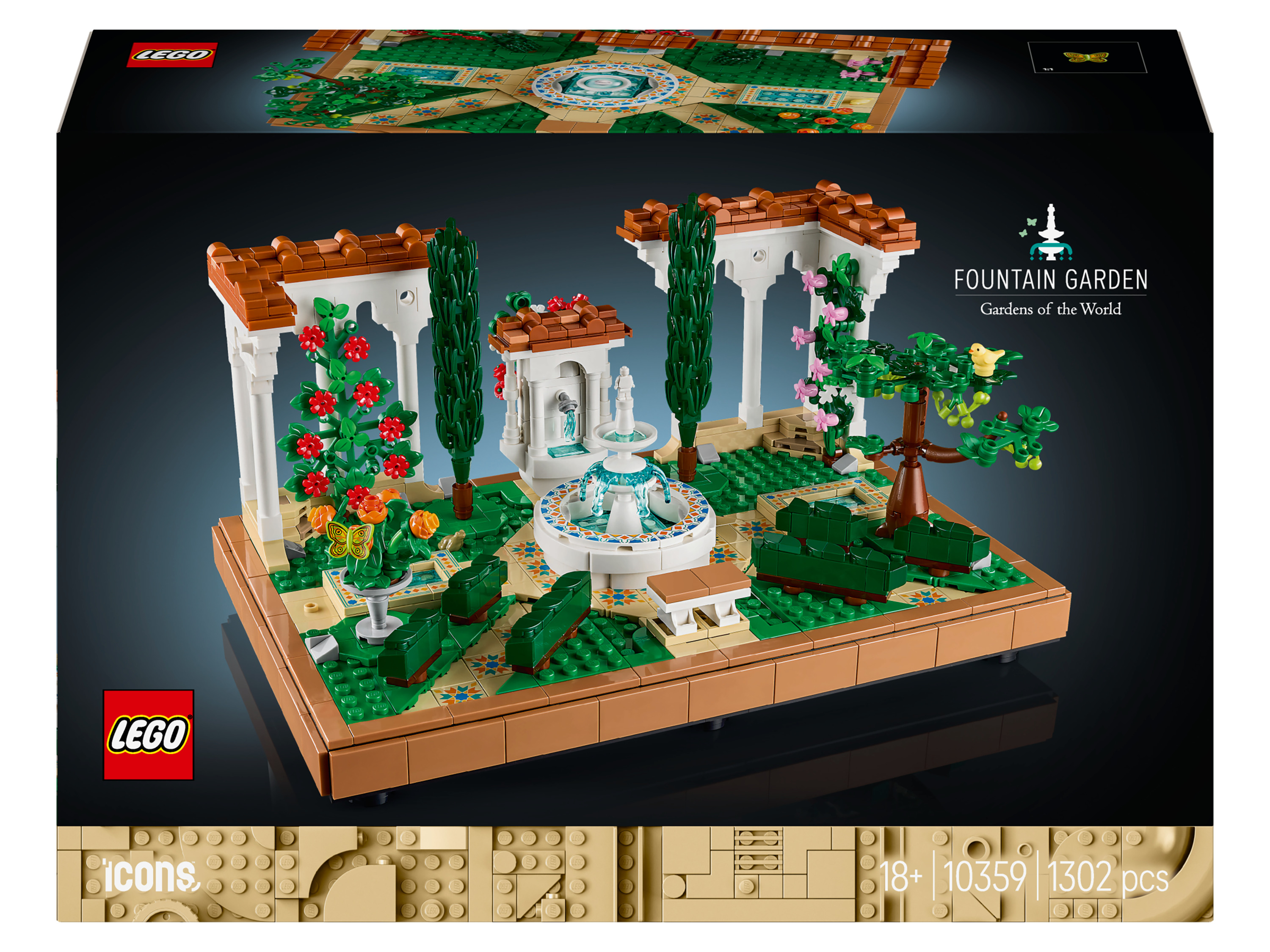 LEGO® Icons 10359 Záhrada s fontánou