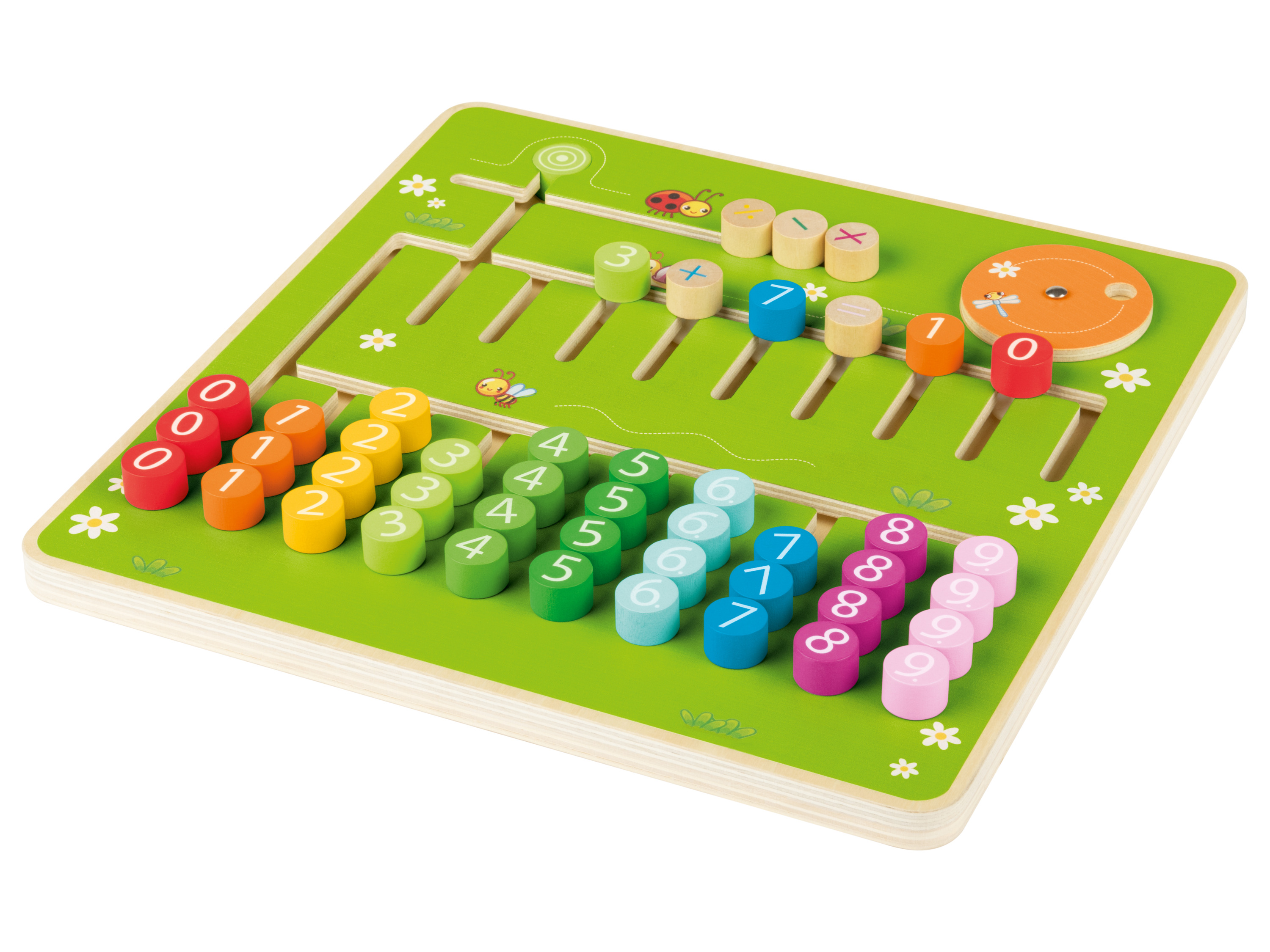 lupilu® Drevená hra Montessori (aritmetická hra)
