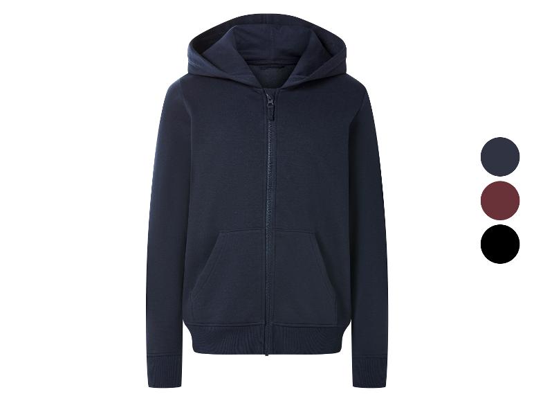Tmavomodrá mikina na zips s kapucňou a farebnými možnosťami