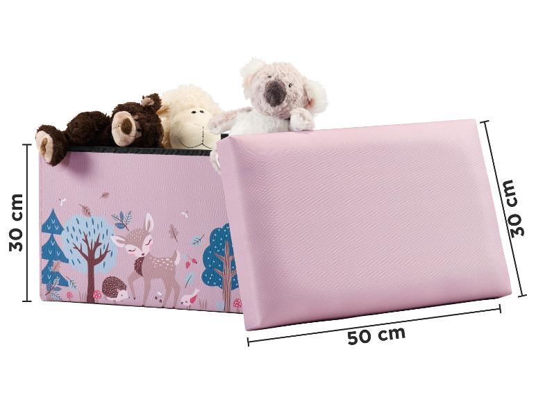 Livarno® Taburetka s úložným priestorom (bledoružová)