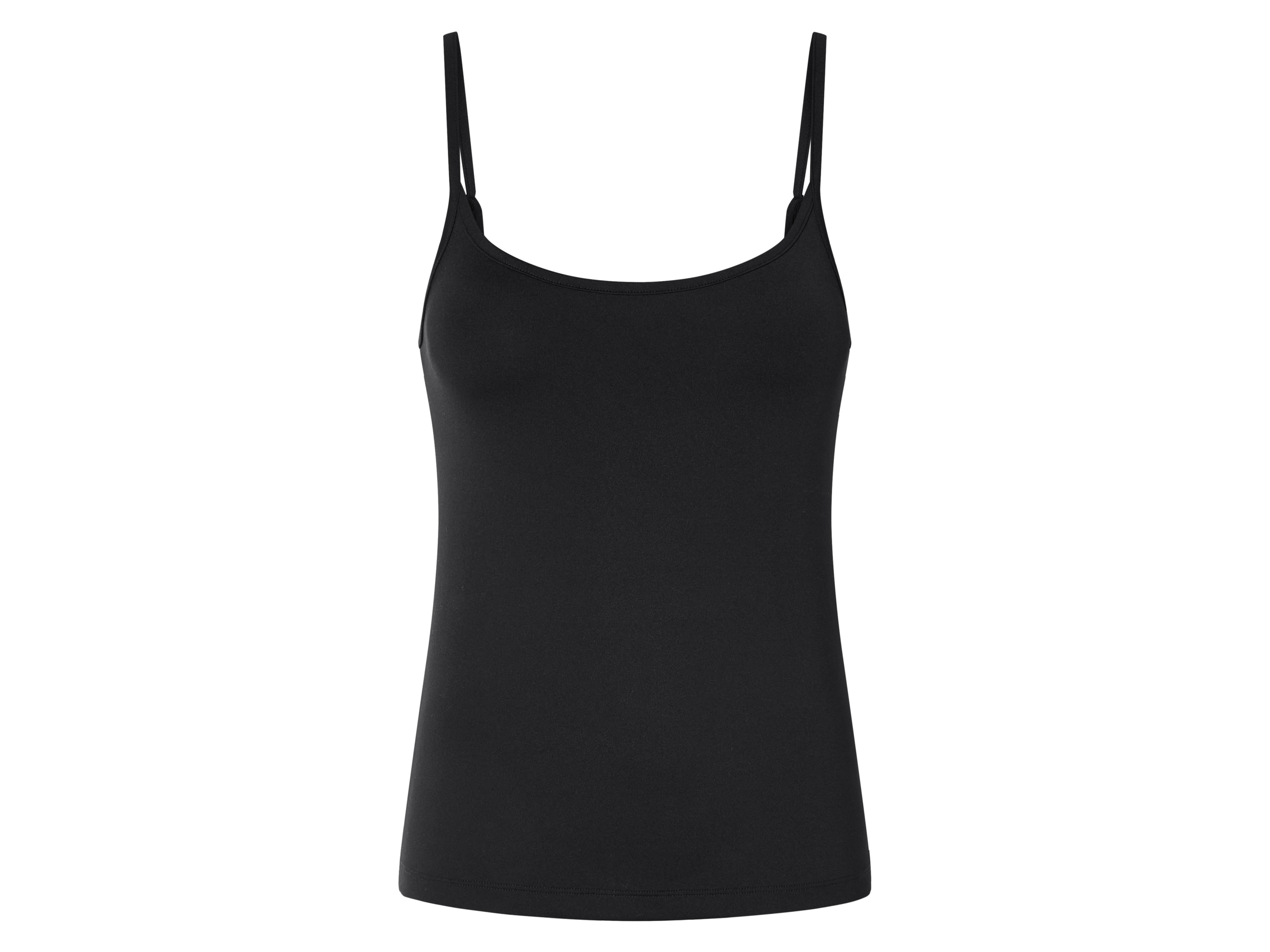 esmara® Dámsky top s úzkymi ramienkami (čierna, XS (32/34))