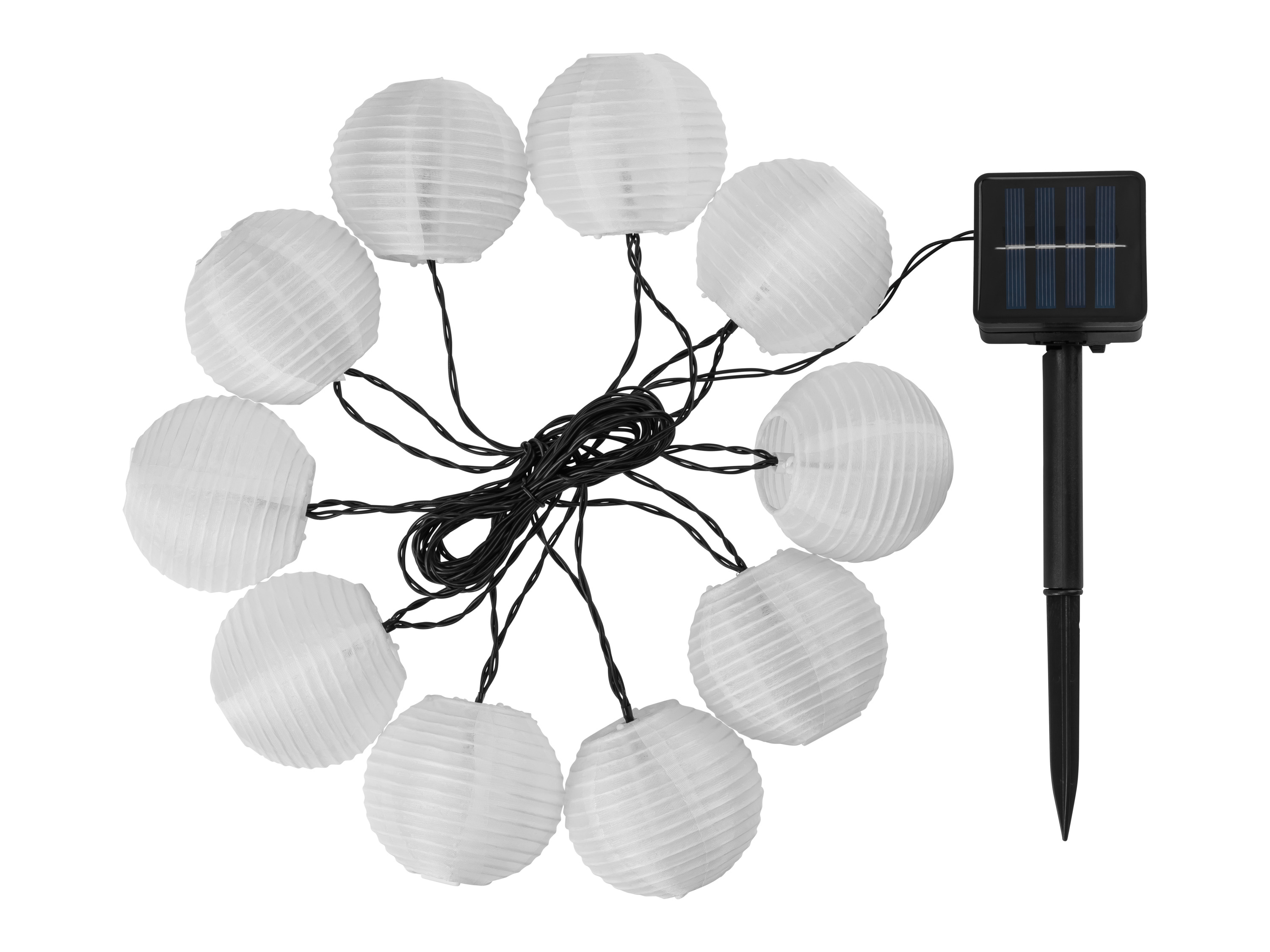 LIVARNO® Solárna svetelná LED reťaz, 10 LED (biela)