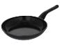 Čierna panvica s nepriľnavým povrchom a rukoväťou