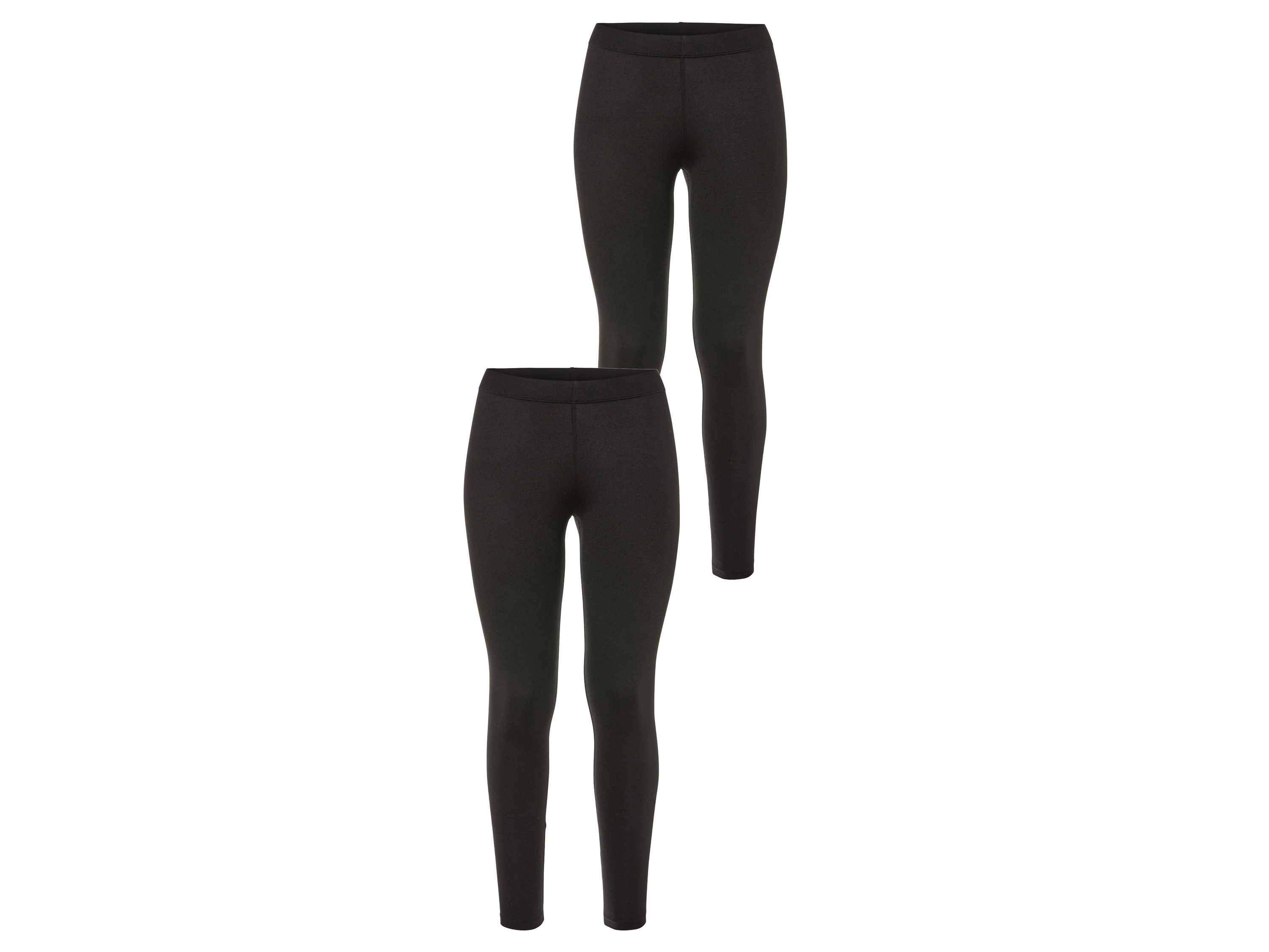 esmara® Dámske legíny, 2 kusy (XS (32/34), čierna)