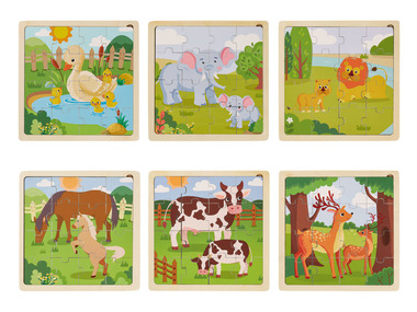 Playtive Drevené puzzle