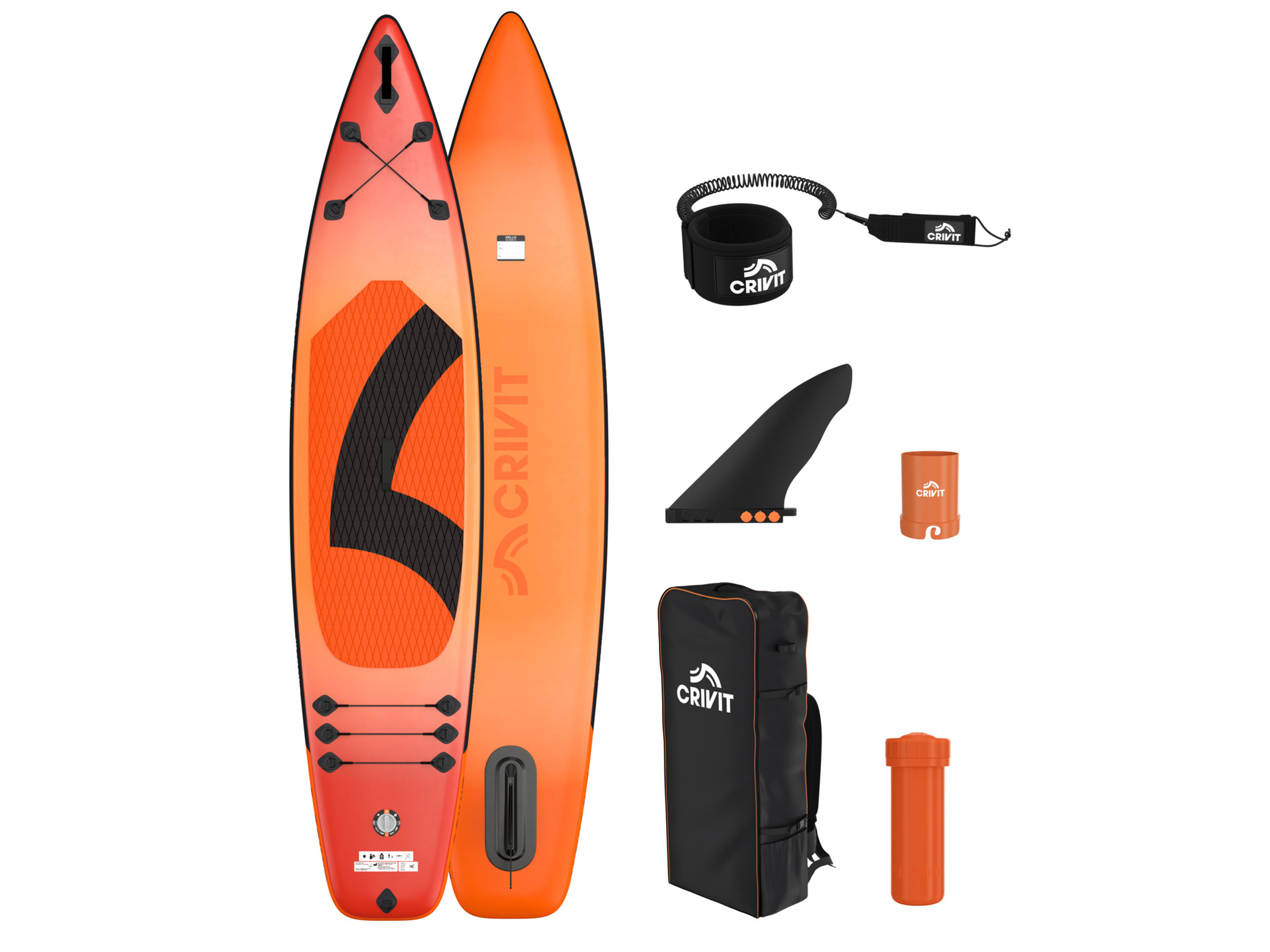 CRIVIT Jednokomorový paddleboard Touring