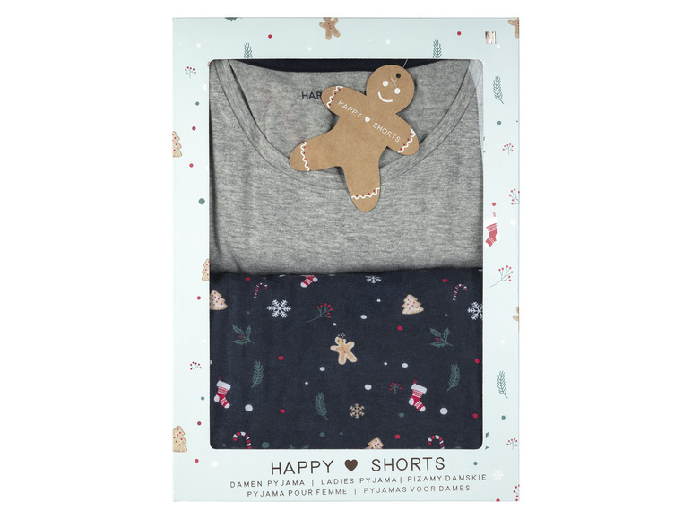 Prejsť na zobrazenie na celú obrazovku: Happy Shorts Dámske vianočné pyžamo v darčekovom balení – obrázok 2