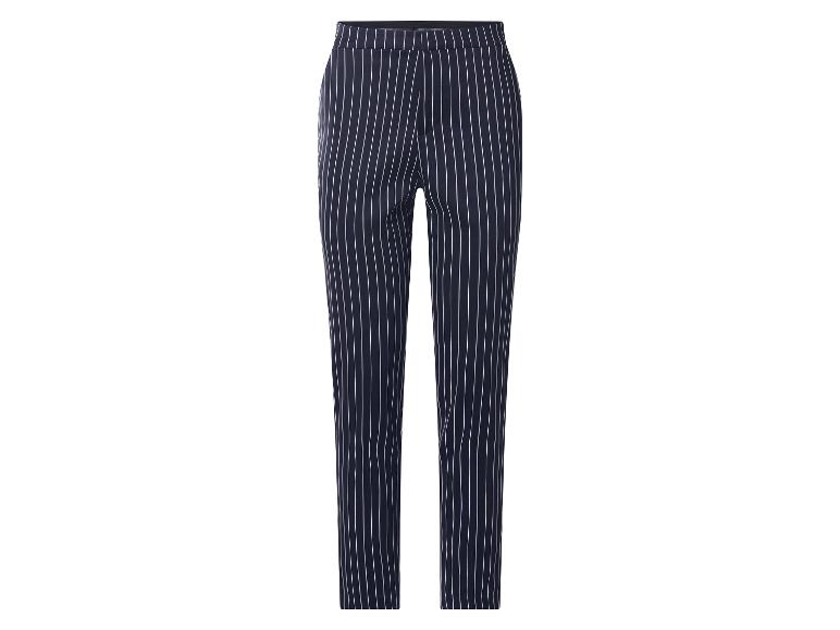 esmara® Dámske nohavice (pruhy/navy modrá, 36)