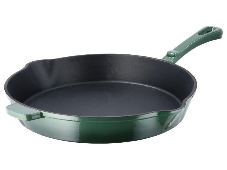 Zelená liatinová panvica