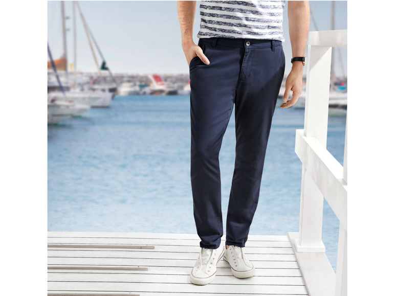 Prejsť na zobrazenie na celú obrazovku: LIVERGY® Pánske chino nohavice „Slim Fit" – obrázok 3