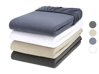LIVARNO home Bi-elastická napínacia plachta na boxstringovú posteľ, 180 – 200 x 200 cm