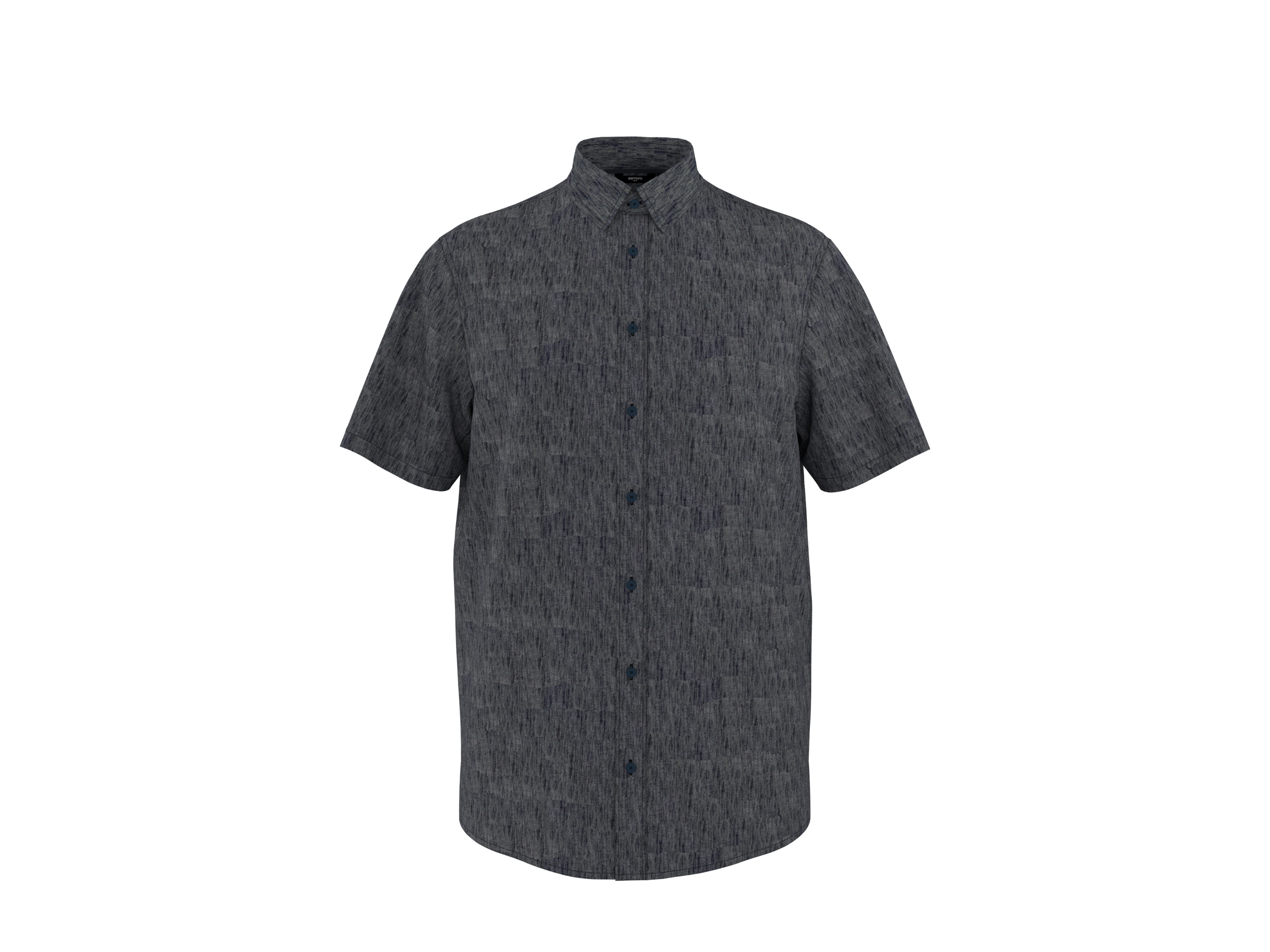 ESMARA MEN Pánska ľanová košeľa s krátkym rukávom Premium (navy modrá, XL (43/44))